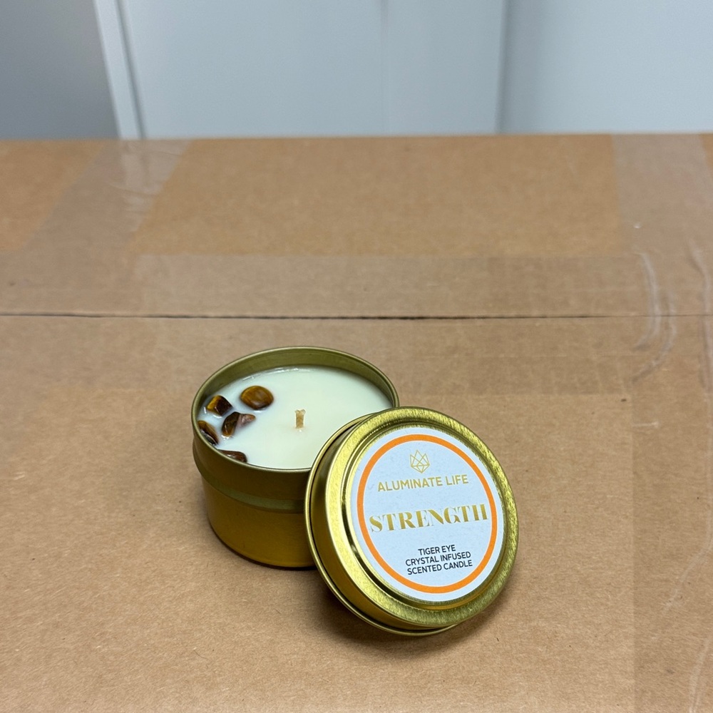 Strength Scented Candle - Gold
